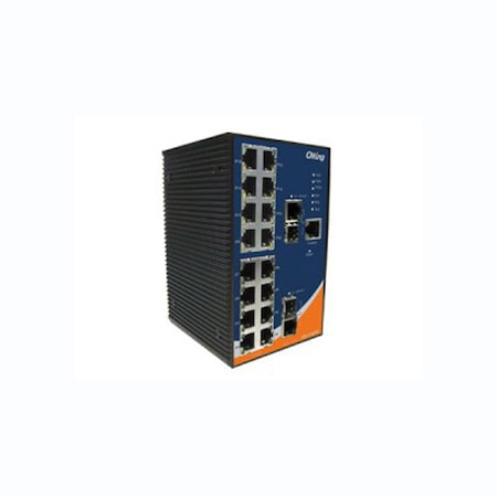 Oring Networking Rugged 16x 10/100TX (RJ-45) + 2x 100/1000 Combo (SFP/RJ-45), IES-3162GC IES-3162GC